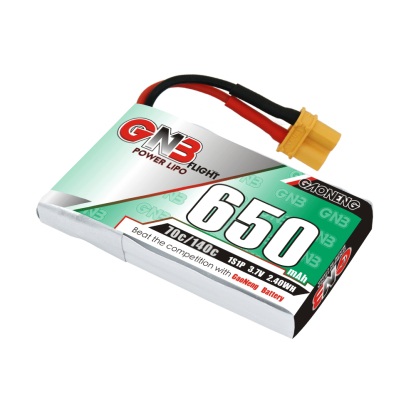 GAONENG GNB 1S 3.7V 650mAh 70C XT30 LiPo Battery