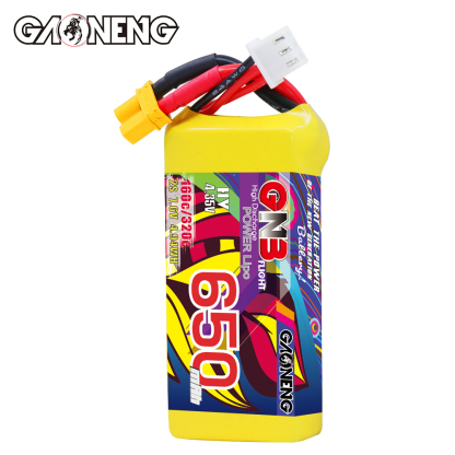 GAONENG GNB LiHV 2S 7.6V 650mAh 160C XT30 LiPo Battery