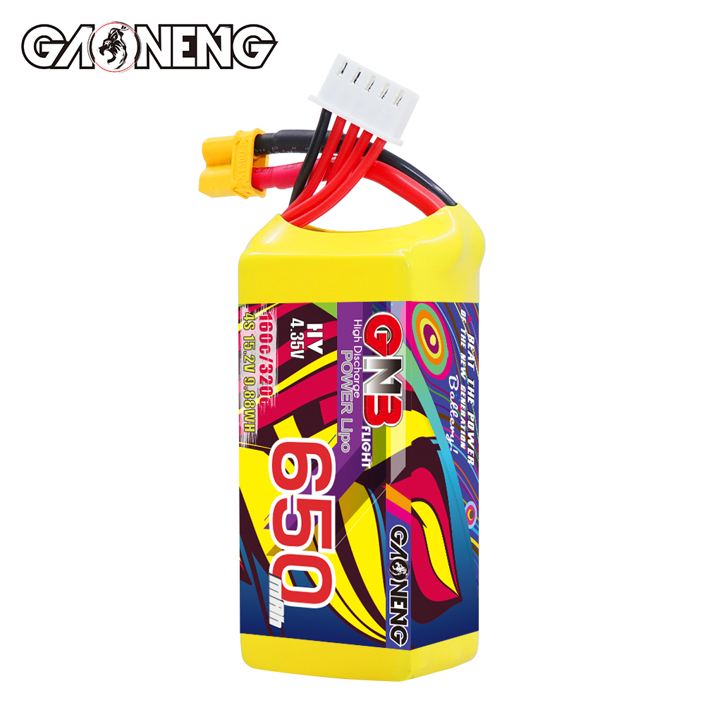 GAONENG GNB LiHV 4S 15.2V 650mAh 160C XT30 HV LiPo Battery