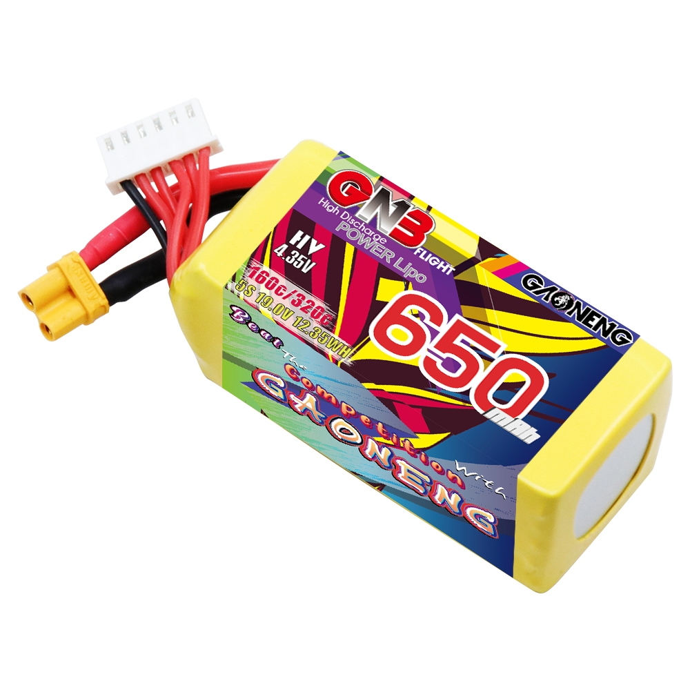 GAONENG GNB LiHV 5S 19V 650mAh 160C XT30 HV LiPo Battery