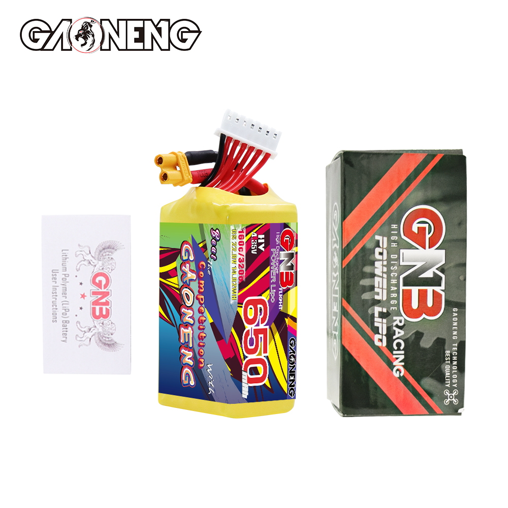 GAONENG GNB LiHV 6S 22.8V 650mAh 160C XT30 LiPo Battery