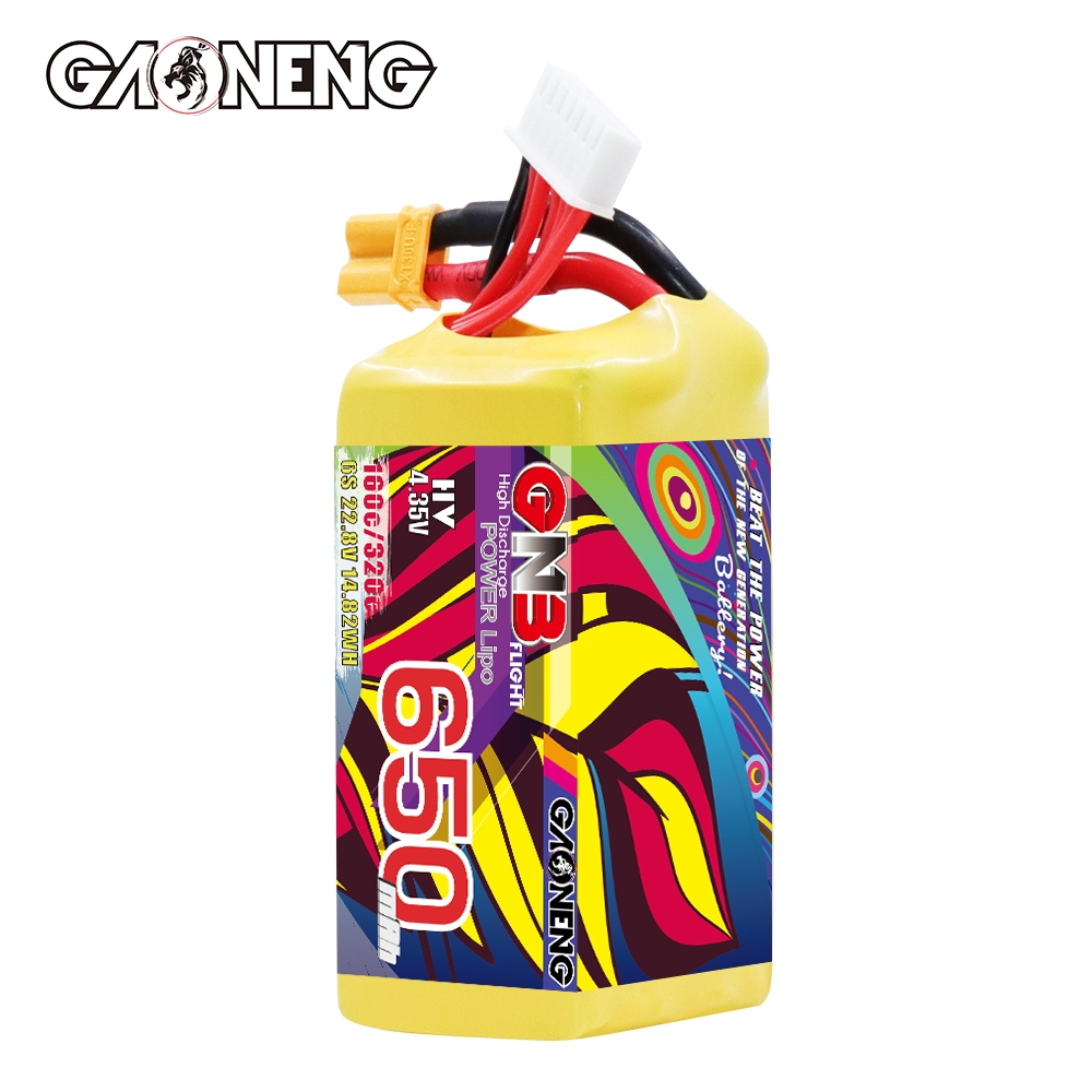 GAONENG GNB LiHV 6S 22.8V 650mAh 160C XT30 LiPo Battery