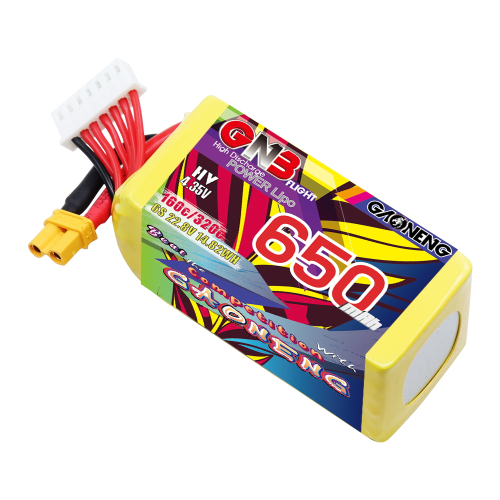 GAONENG GNB LiHV 6S 22.8V 650mAh 160C XT30 LiPo Battery