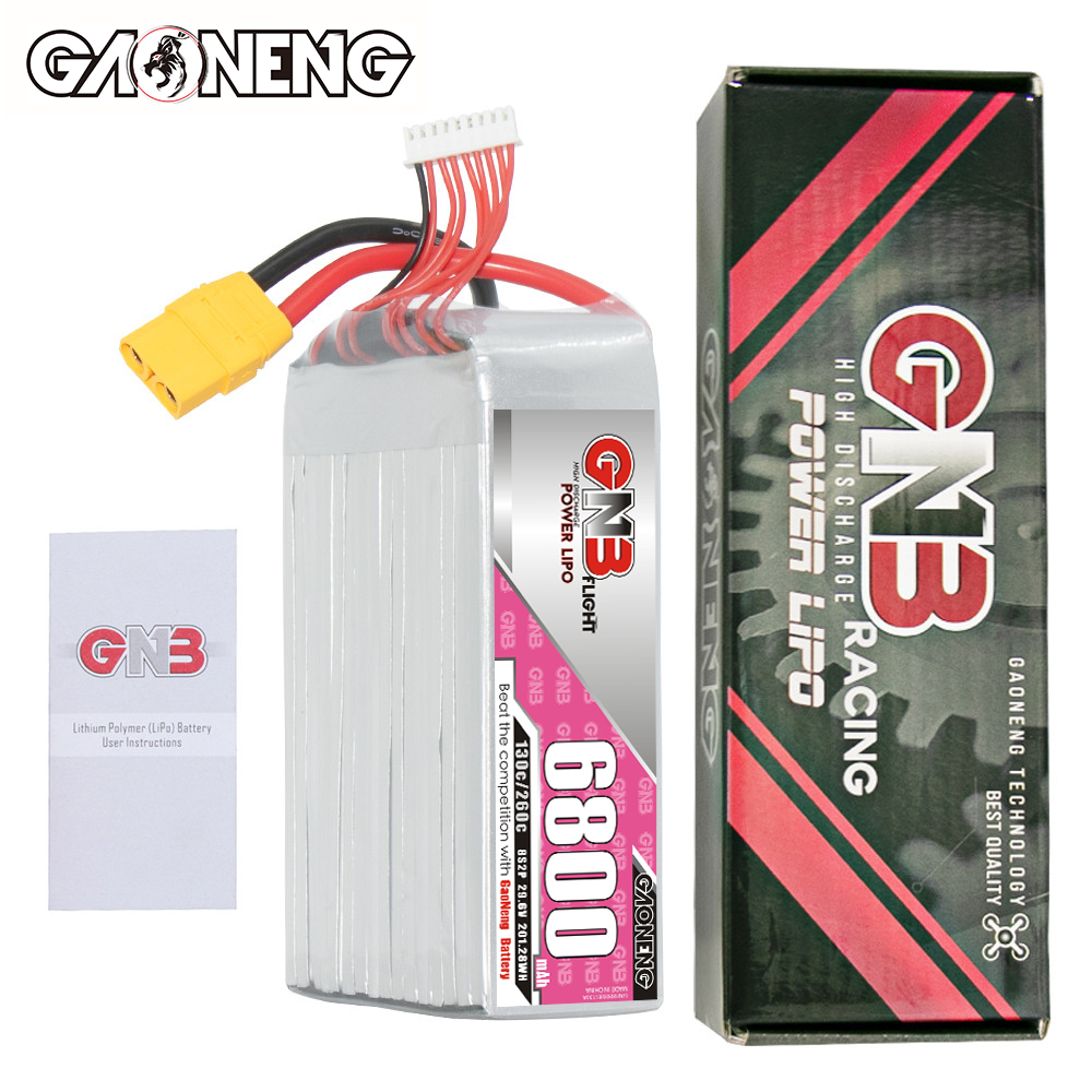 GAONENG GNB 8S2P 29.6V 6800mAh 130C LiPo Battery XT90
