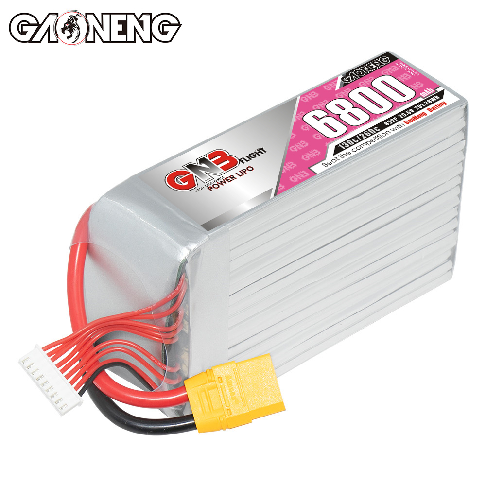 GAONENG GNB 8S2P 29.6V 6800mAh 130C LiPo Battery XT90 RC Boat Car Drone