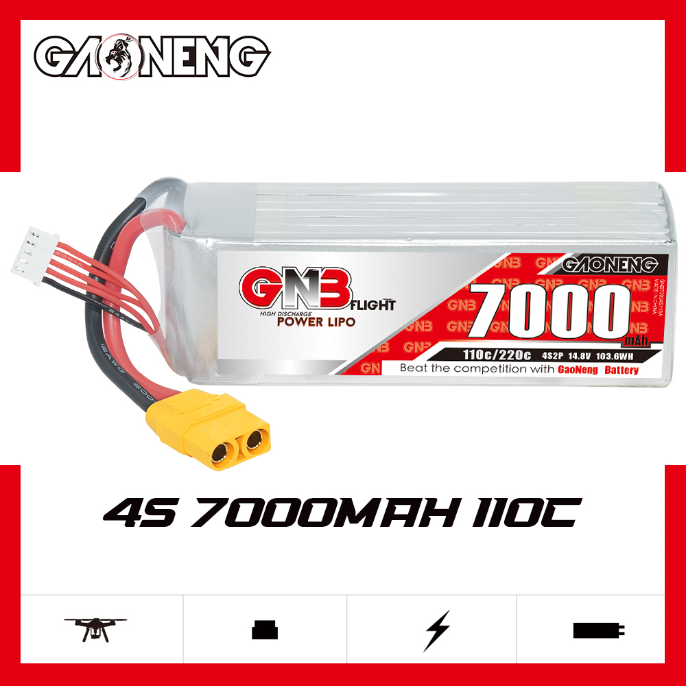 GAONENG GNB 4S 14.8V 7000mAh 110C XT90 LiPo Battery