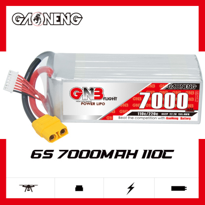 GAONENG GNB 6S 22.2V 7000mAh 110C LiPo Battery XT90