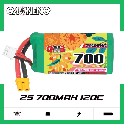 GAONENG GNB 2S 7.4V 700mAh 120C XT30 LiPo Battery