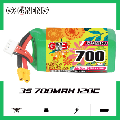 GAONENG GNB 3S 11.1V 700mAh 120C XT30 LiPo Battery