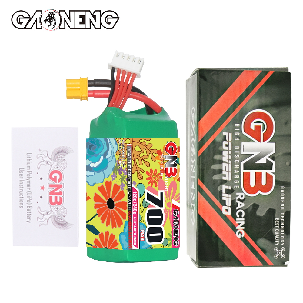 GAONENG GNB 4S 14.8V 700mAh 120C XT30 LiPo Battery