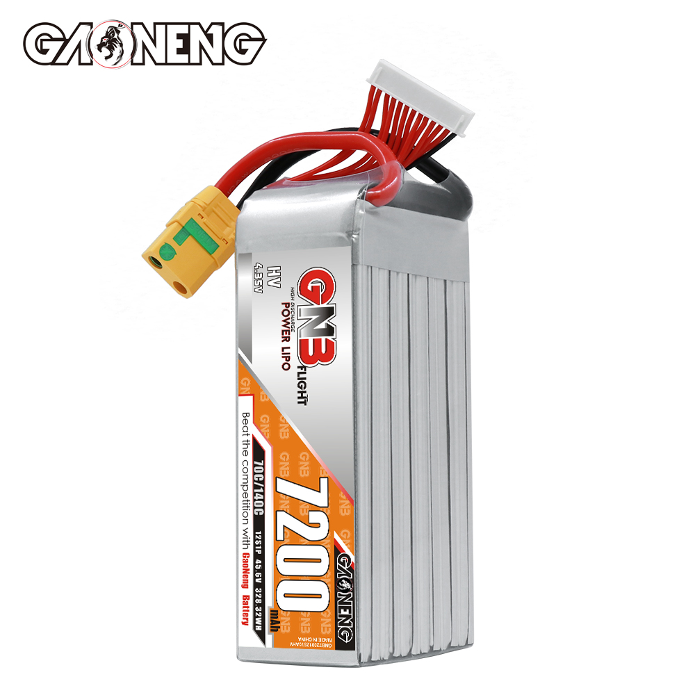 GAONENG GNB 12S1P 45.6V HV 7200mAh 70C LiPo Battery XT90S