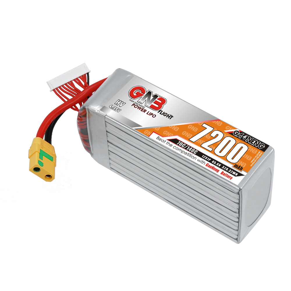 GAONENG GNB 12S1P 45.6V HV 7200mAh 70C LiPo Battery XT90S