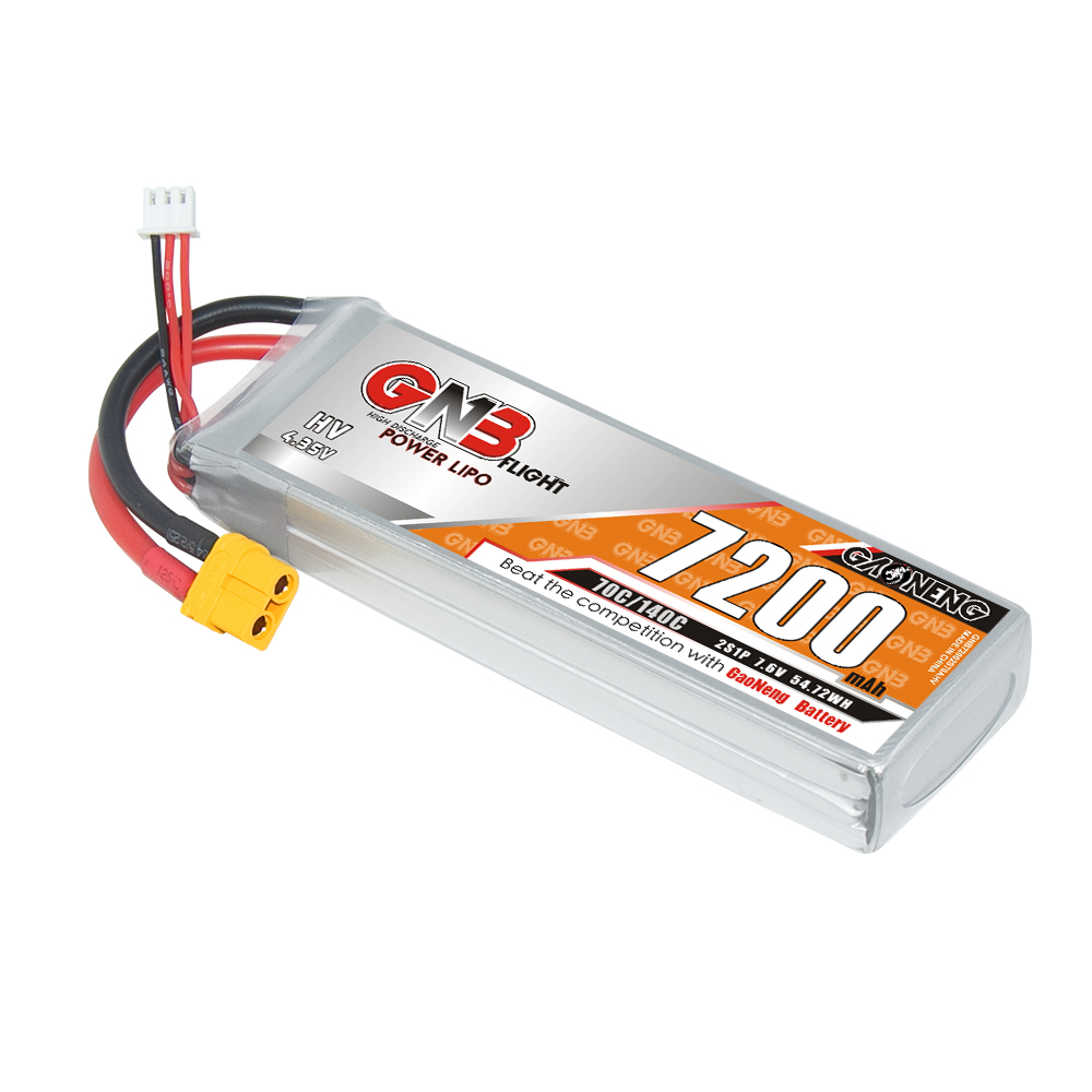 GAONENG GNB HV 2S 7.6V 7200mAh 70C LiPo Battery XT60