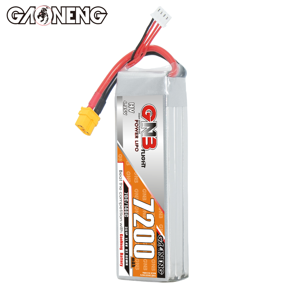 GAONENG GNB HV 3S 11.4V 7200mAh 70C LiPo Battery XT60