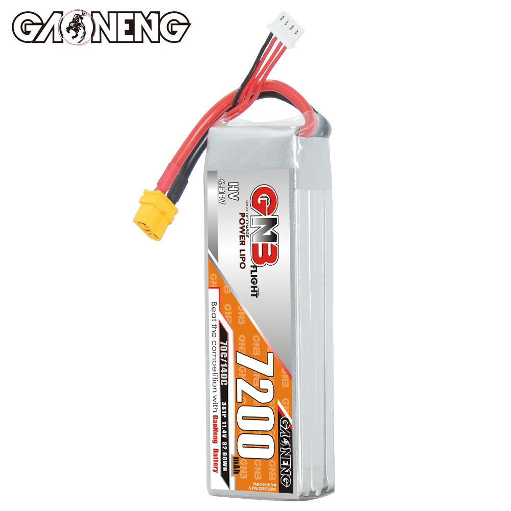 GAONENG GNB HV 3S 11.4V 7200mAh 70C LiPo Battery XT60