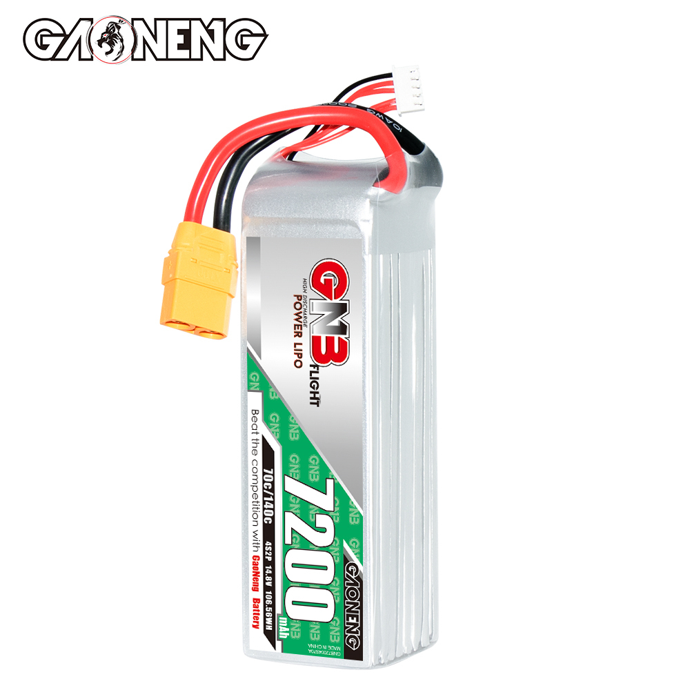 GAONENG GNB 4S 14.8V 7200mAh 70C LiPo Battery XT90