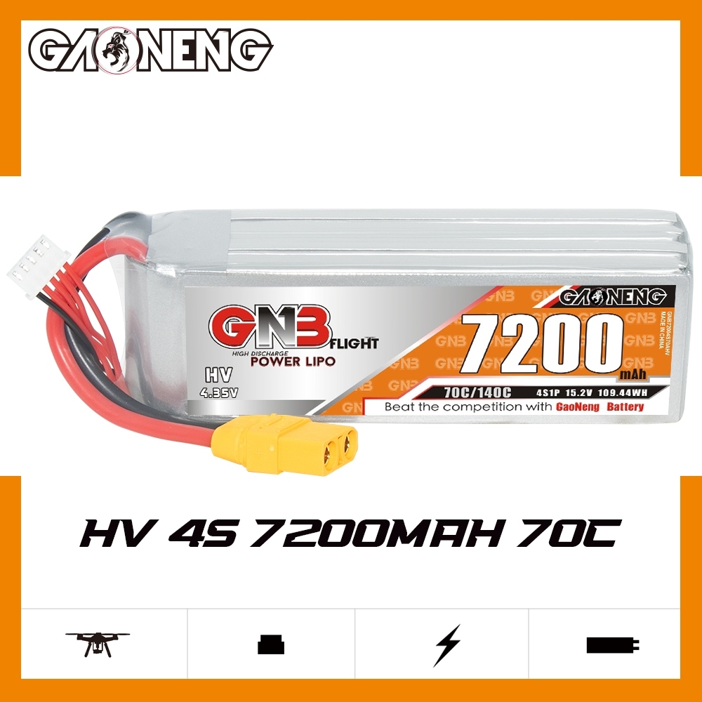 GAONENG GNB HV 4S 15.2V 7200mAh 70C XT90 LiPo Battery