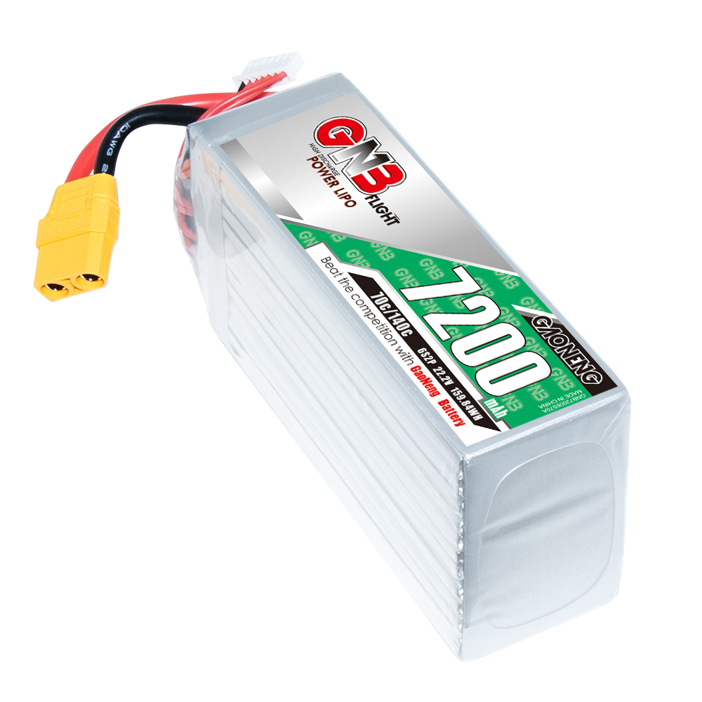 GAONENG GNB 6S 22.2V 7200mAh 70C LiPo Battery XT90