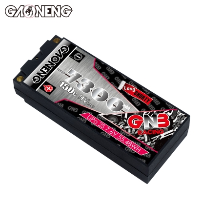 GAONENG GNB LiHV 2S 7.6V 7300mAh 150C LCG Hard Case LiPo Battery