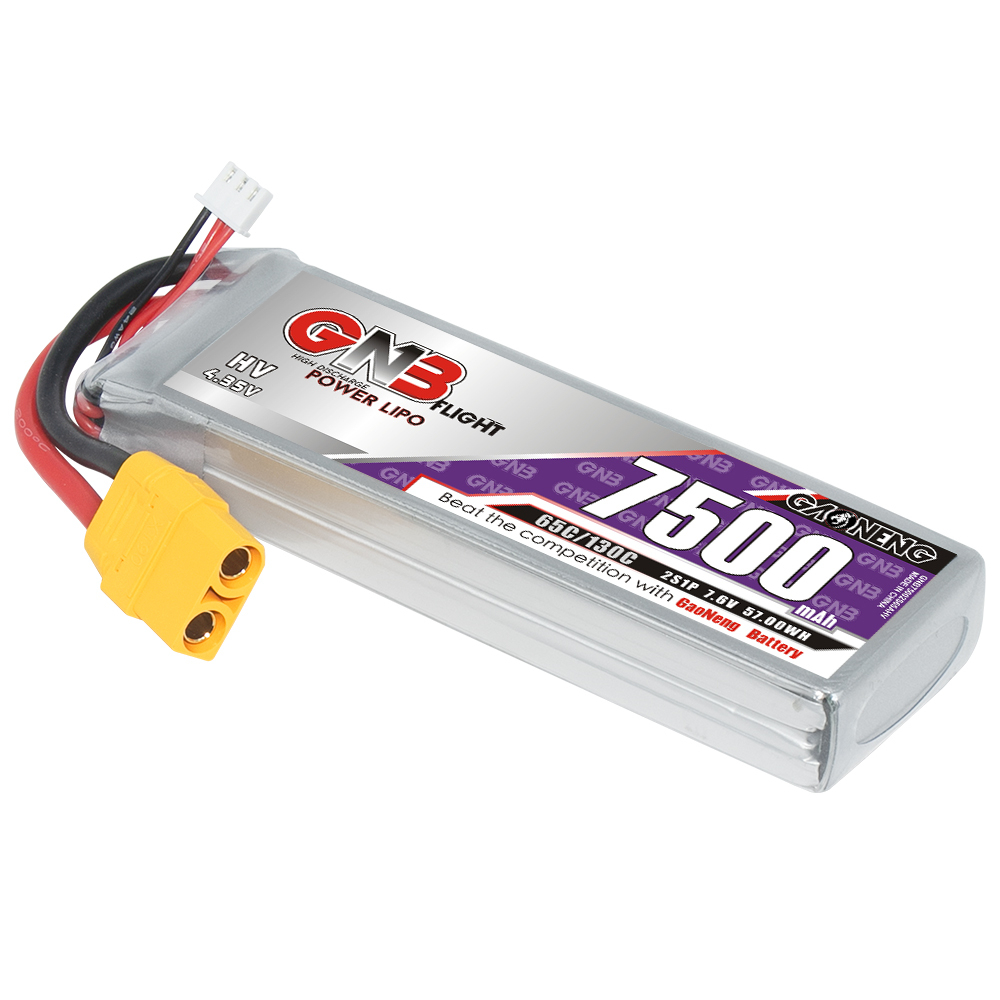 GAONENG GNB LiHV 2S 7.6V 7000mAh 70C XT90 LiPo Battery RC Car Boat