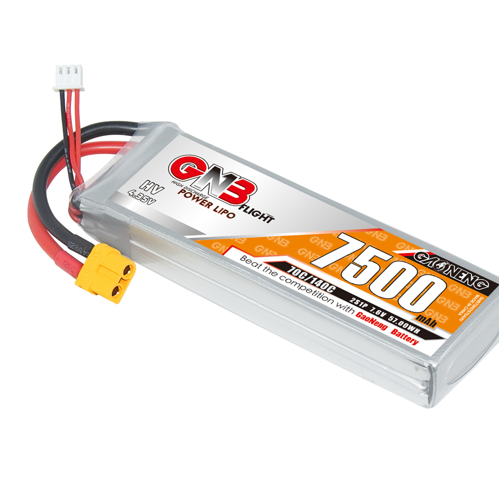 GAONENG GNB HV 2S 7.6V 7500mAh 70C LiPo Battery XT60