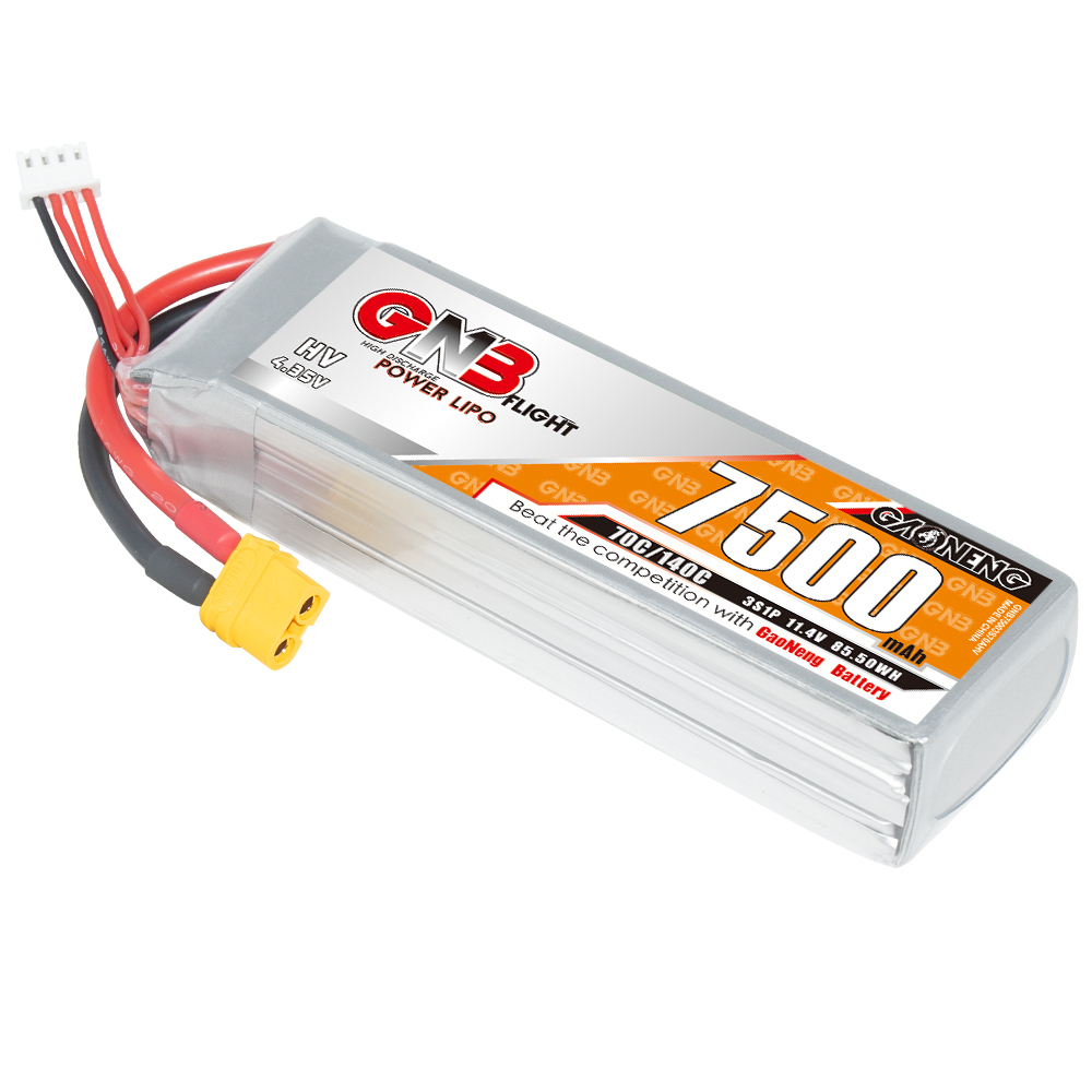 GAONENG GNB HV 3S 11.4V 7500mAh 70C LiPo Battery XT60