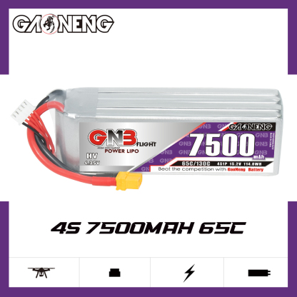 GAONENG GNB HV 4S 15.2V 7500mAh 65C XT60 LiPo Battery