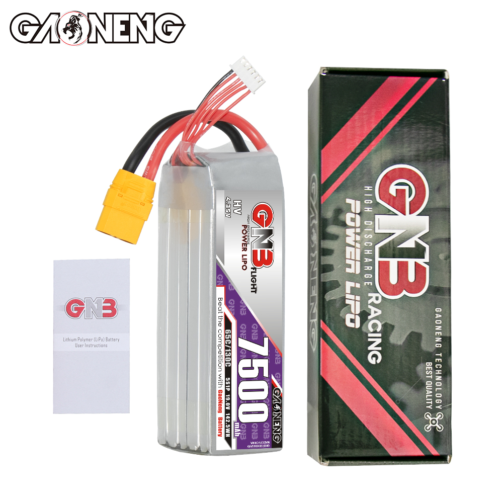 GAONENG GNB HV 5S 19V 7500mAh 65C XT90 LiPo Battery