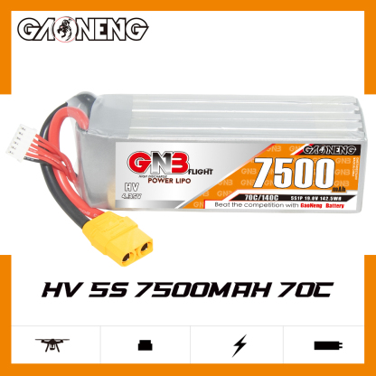 GAONENG GNB HV 5S 19V 7500mAh 70C XT90 LiPo Battery