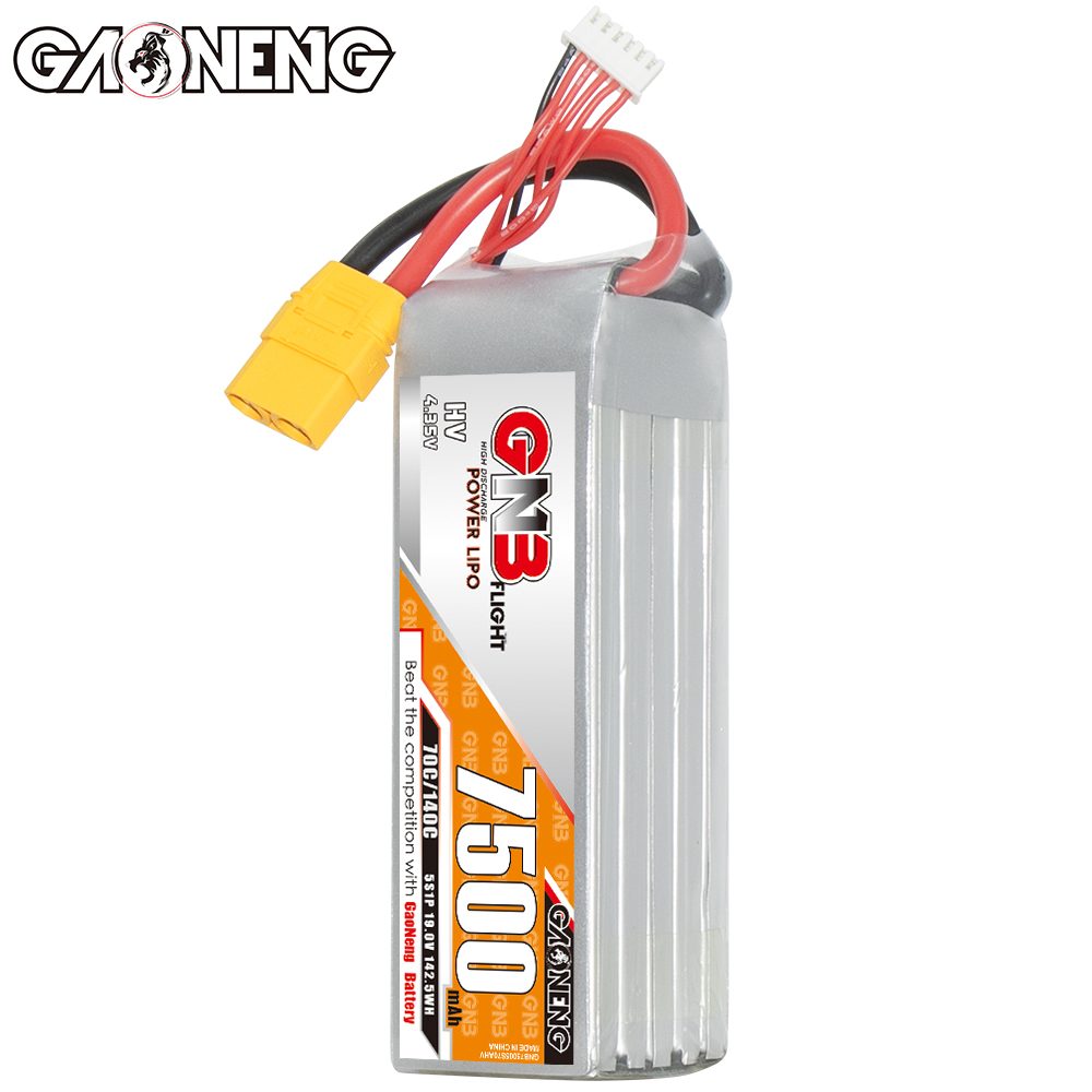 GAONENG GNB HV 5S 19V 7500mAh 70C XT90 LiPo Battery