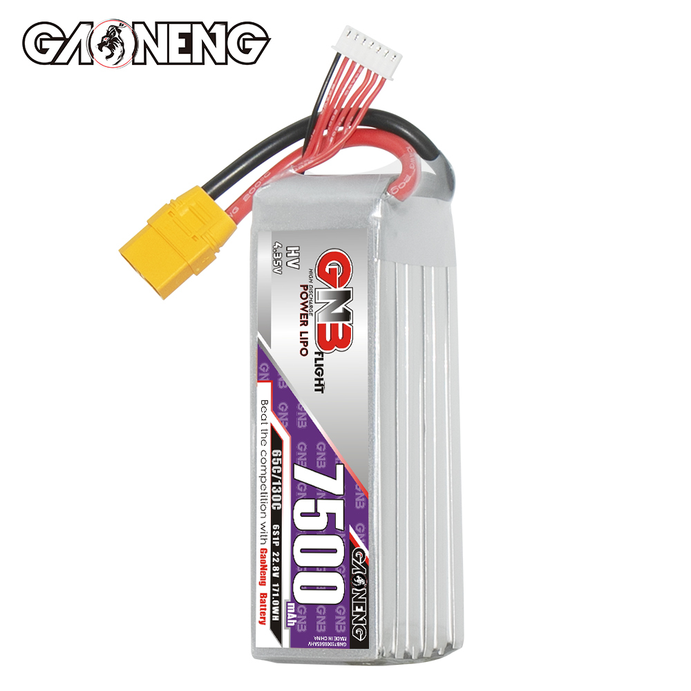 GAONENG GNB HV 6S 22.8V 7500mAh 65C LiPo Battery XT90