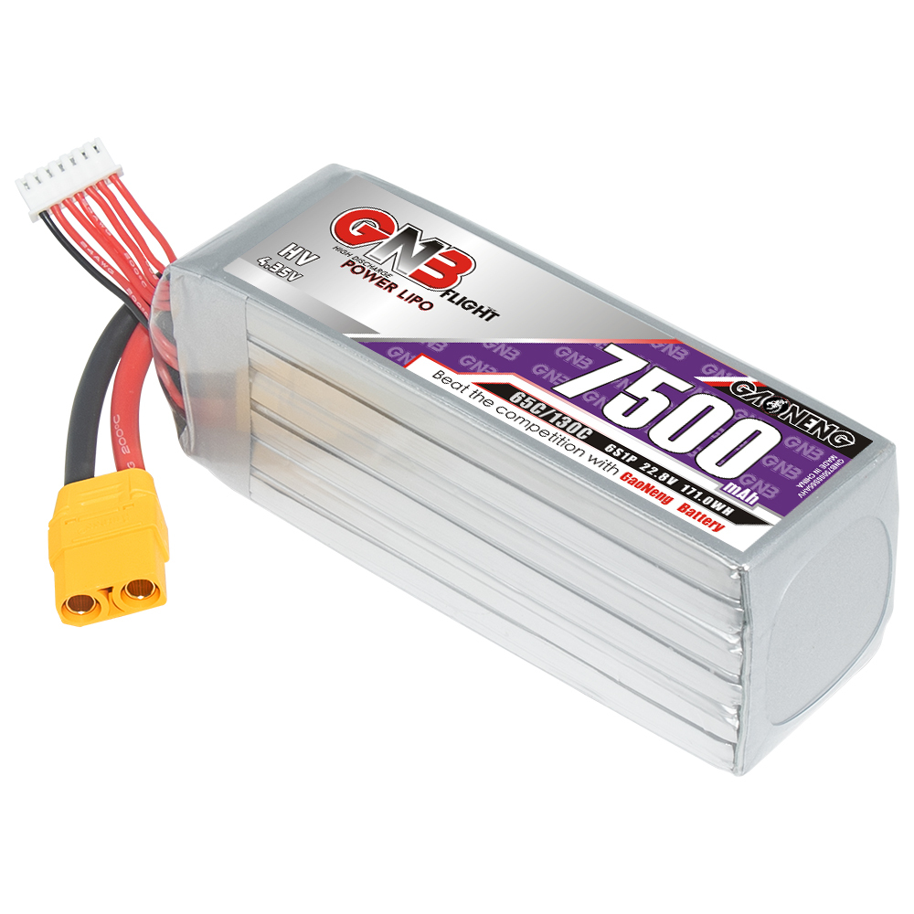 GAONENG GNB HV 6S 22.8V 7500mAh 65C LiPo Battery XT90