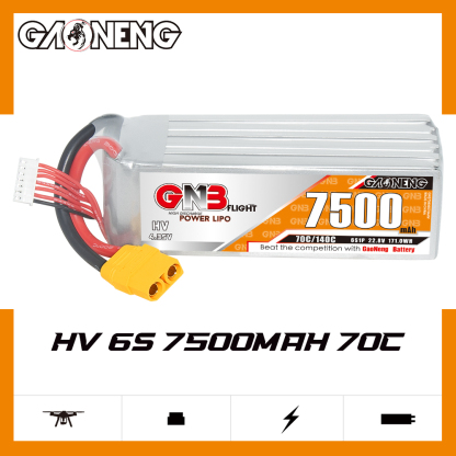 GAONENG GNB HV 6S 22.8V 7500mAh 70C LiPo Battery XT90