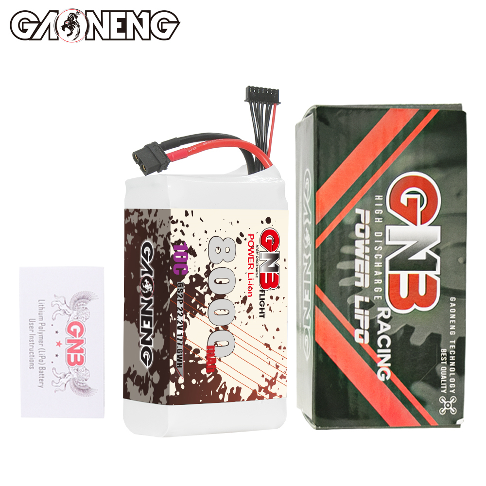 GAONENG GNB 6S 22.2V 8000mAh 10C XT60 Li-ion Battery made with Lishen 21700
