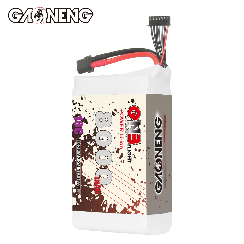GAONENG GNB 6S 22.2V 8000mAh 10C XT60 Li-ion Battery made with Lishen 21700