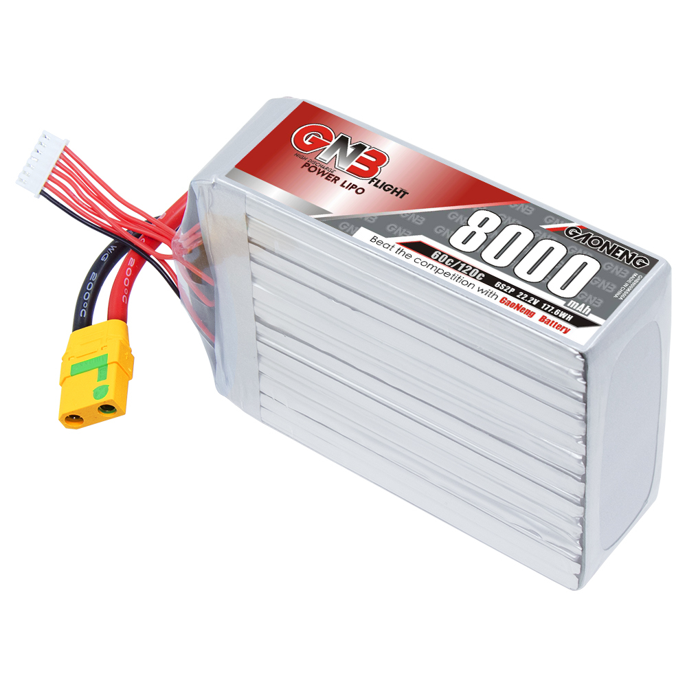 GAONENG GNB 6S 22.2V 8000mAh 60C XT90 LiPo Battery