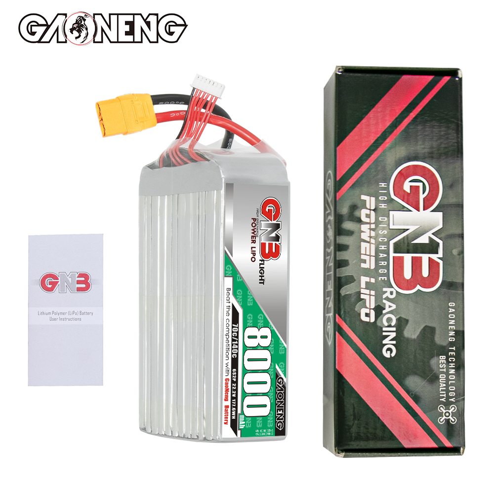 GAONENG GNB 6S 22.2V 8000mAh 70C LiPo Battery XT90