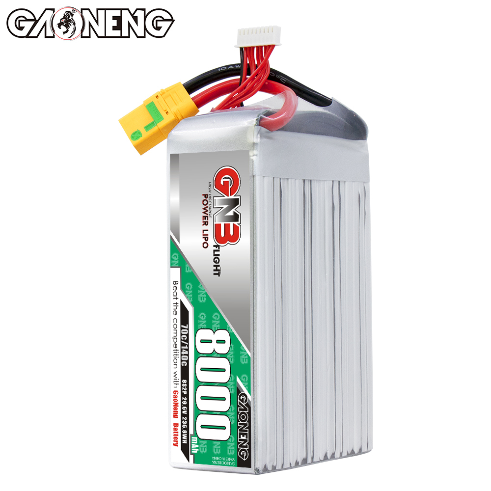 GAONENG GNB 8S 29.6V 8000mAh 70C LiPo Battery XT90S Anti Spark RC Boat Car Drone