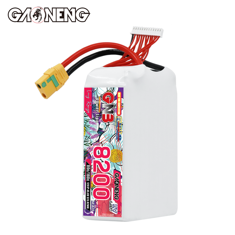 GAONENG GNB 12S1P 45.6V HV 8200mAh 80C LiPo Battery XT90S