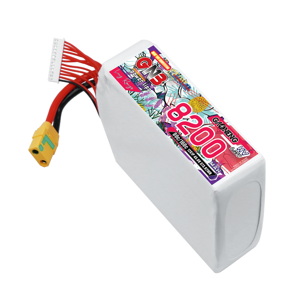GAONENG GNB 12S1P 45.6V HV 8200mAh 80C LiPo Battery XT90S