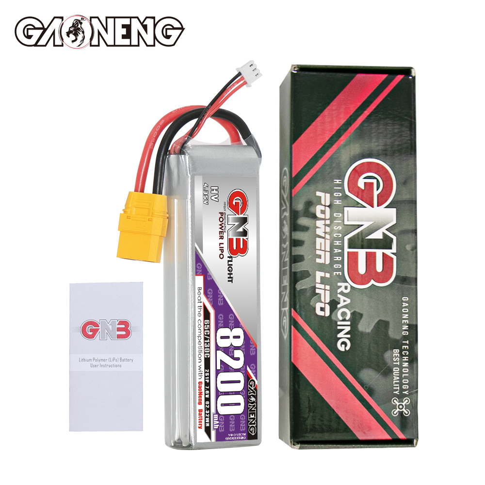 GAONENG GNB HV 2S 7.6V 8200mAh 65C XT90 LiPo Battery