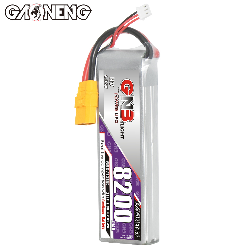 GAONENG GNB HV 2S 7.6V 8200mAh 65C XT90 LiPo Battery