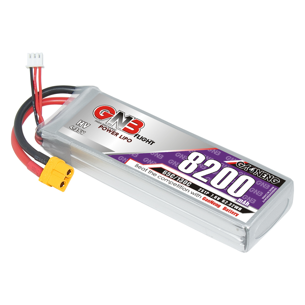 GAONENG GNB HV 2S 7.6V 8200mAh 65C XT60 LiPo Battery