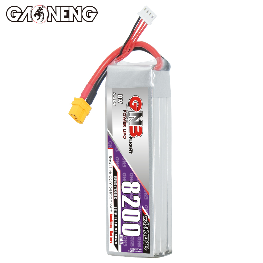 GAONENG GNB HV 3S 11.4V 8200mAh 65C XT60 LiPo Battery