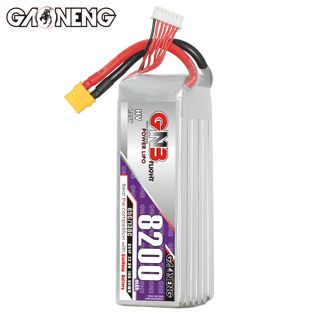 GAONENG GNB HV 6S 22.8V 8200mAh 65C XT60 LiPo Battery