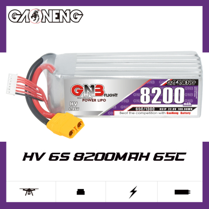 GAONENG GNB HV 6S 22.8V 8200mAh 65C XT90 LiPo Battery