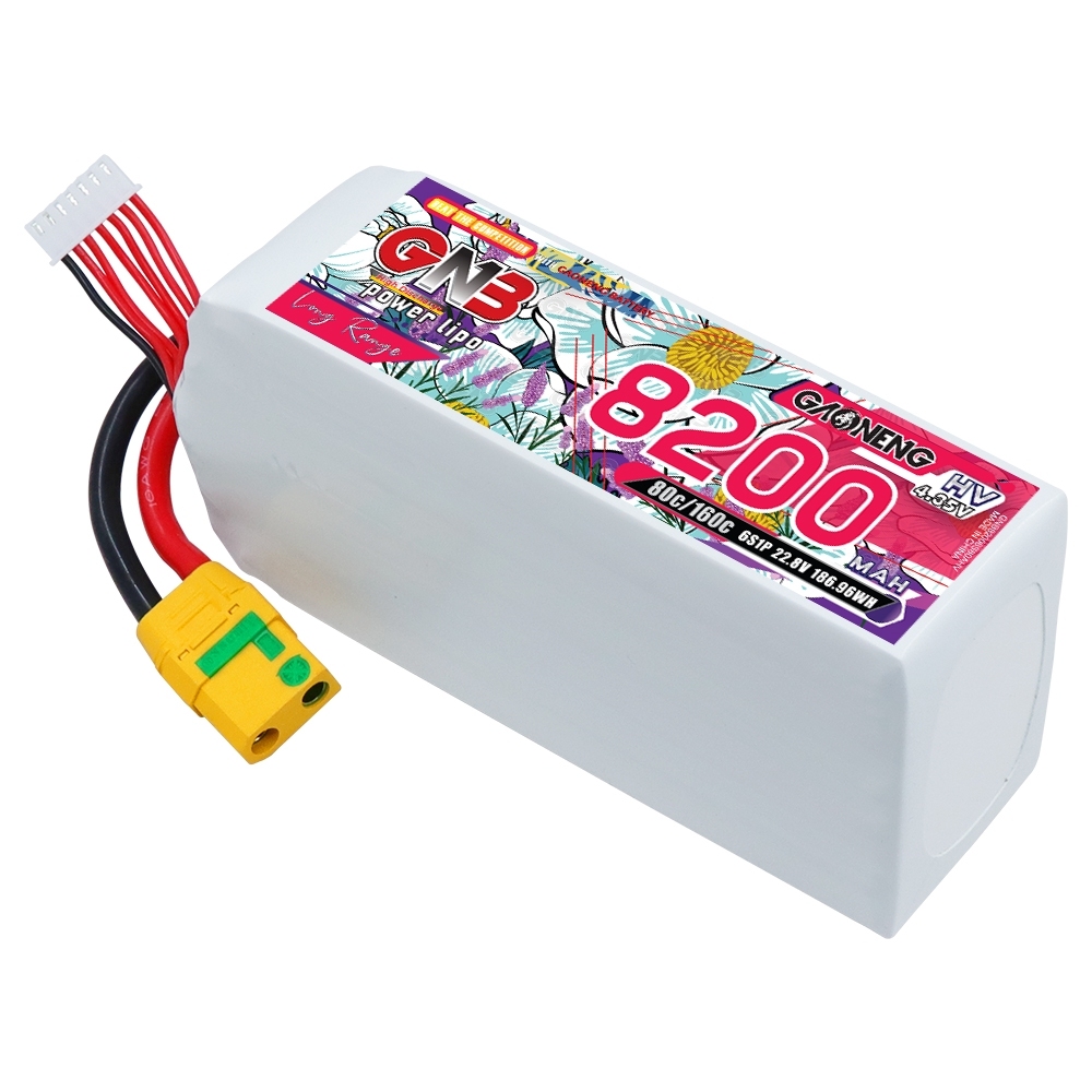 GAONENG GNB LiHV 6S 22.8V 8200mAh 70C XT90S LiPo Battery Drone Car Boat