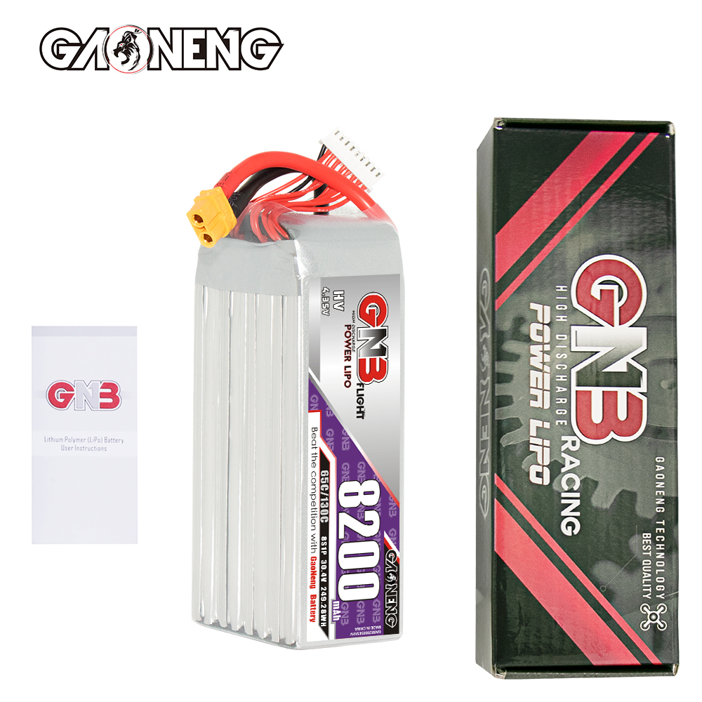 GAONENG GNB HV 8S 30.4V 8200mAh 65C XT60 LiPo Battery
