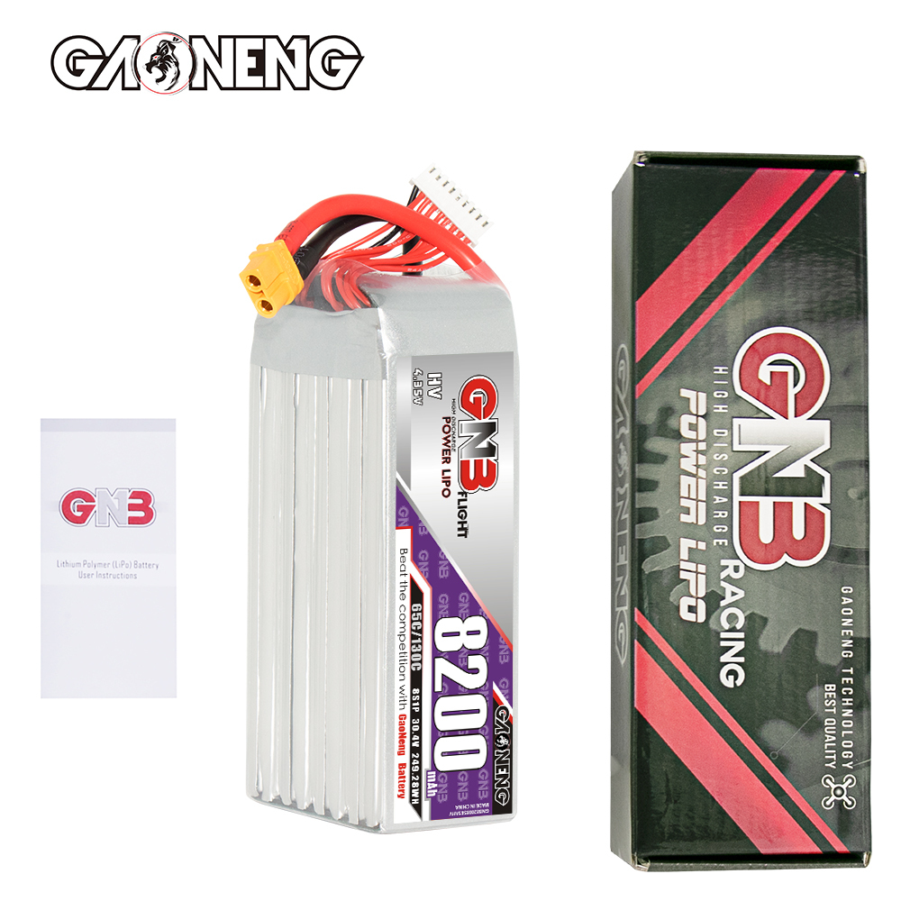 GAONENG GNB HV 8S 30.4V 8200mAh 65C XT60 LiPo Battery