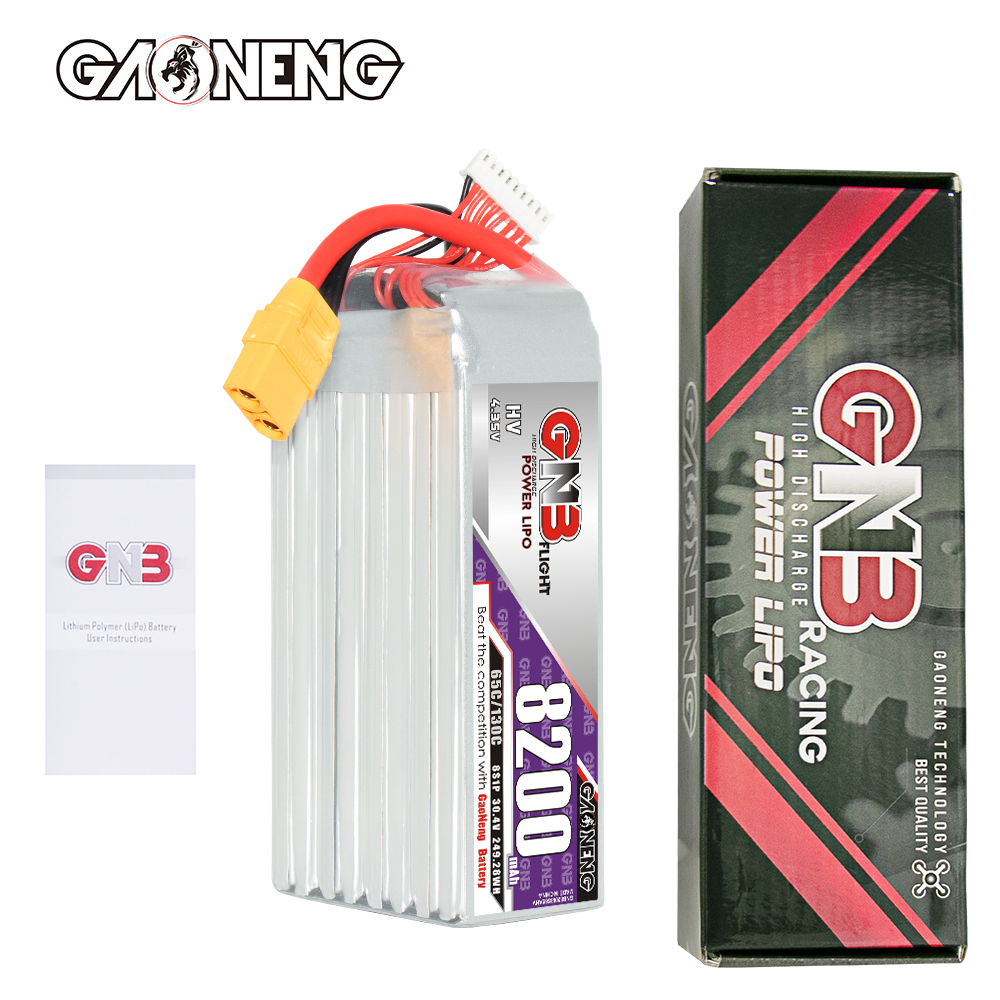 GAONENG GNB HV 8S 30.4V 8200mAh 65C XT90 LiPo Battery